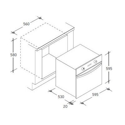 Vente four électrique CANDY FCS100W Tunisie