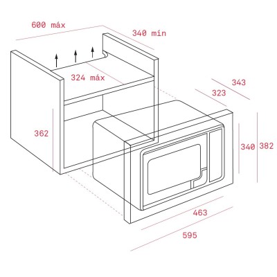 Mocro-ondes encastrables Teka MWE 207 Tunisie 