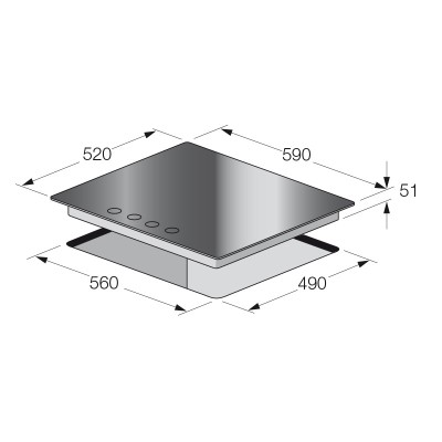 Plaque de cuisson FOCUS Focus F.405W Tunisie 