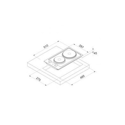 Plaque de cuisson Focus F.812X Tunisie