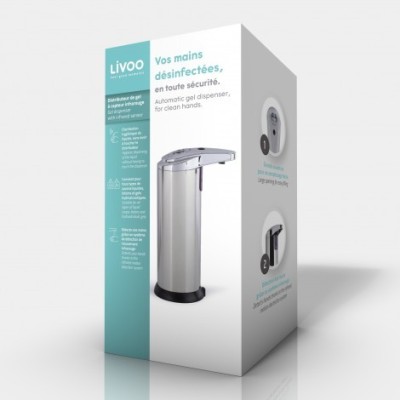 Distributeur de gel automatique à infrarouge LIVOO SA109 Tunisie 