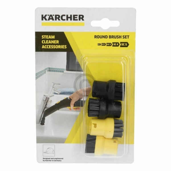 Kärcher Set de brosse ronde accessoire pour nettoyeurs vapeur