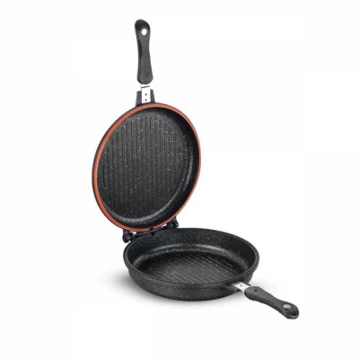 Poêle grill ronde Korkmaz DUPLO A1427 Tunisie