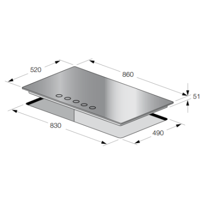 Table de cuisson Focus F.4179B Tunisie