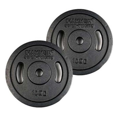 Paire De Disque De Musculation HAMMER 10 Kg (4654)