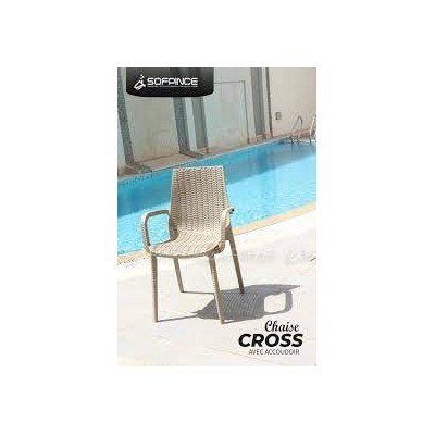 SOFPINCE Chaise Cross Avec Accodoir  tunisie