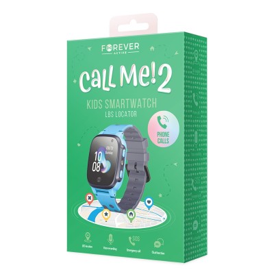 Forever Smartwatch Kids Call Me 2 KW-60 bleu