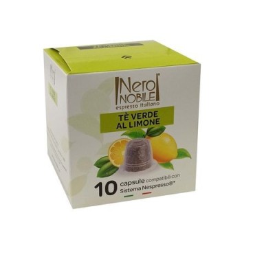 NeroNobile Thé vert au Citron 10 capsules Tunisie 