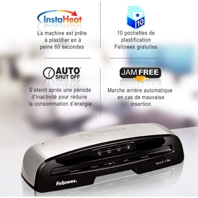 Plastifieuse A4 FELLOWES Laminator Saturn 3-Tunisie