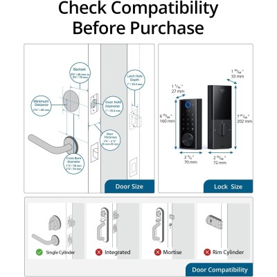 Eufy Smart Lock Touch & Wi-Fi Tunisie