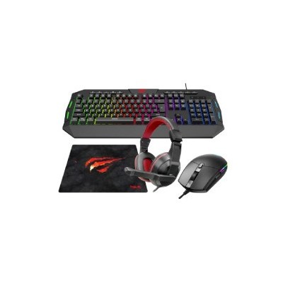 KIT GAMER HAVIT 4 EN 1 ( CLAVIER + SOURIS +TAPIS+CASQUE )-Tunisie 