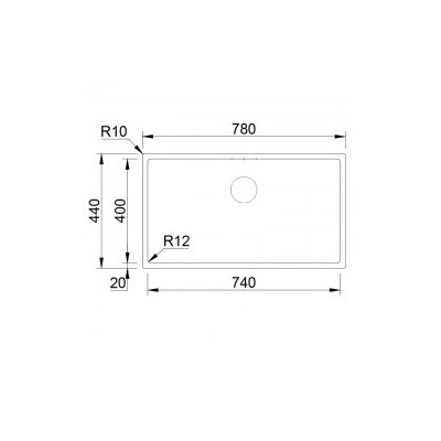 Evier sous plan inox Rodi Box lux 74 Tunisie