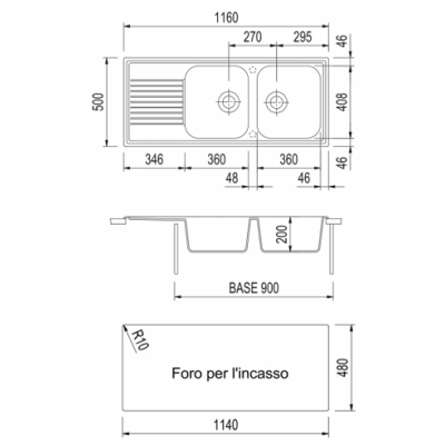 Plados Evier PL1162UM42 Tunisie