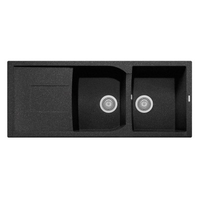 Évier 2 bacs + égouttoir,Corax CX1162 UG70 Tunisie