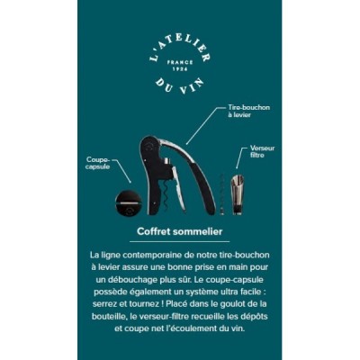 Coffret du Sommelier L\'atelier du vin Tunisie 