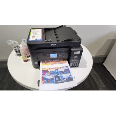 IMPRIMANTE À RÉSERVOIR INTÉGRÉ EPSON ECOTANK L6270 3EN1 COULEUR - NOIR (C11CJ61404) -Tunisie 