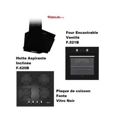 Pack encastrable Focus Trio Noir Tunisie 
