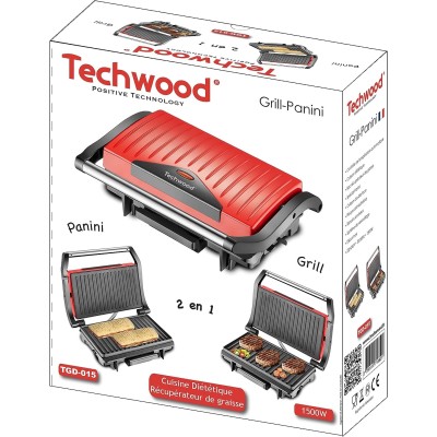Grill-Panini Techwood TGD-015 Tunisie