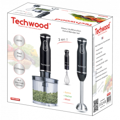 Mixeur Plongeant 3 en 1 Techwood TMS-9666 Tunisie