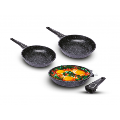 Set de 3 poêles Techwood TP6-PO2468 Tunisie