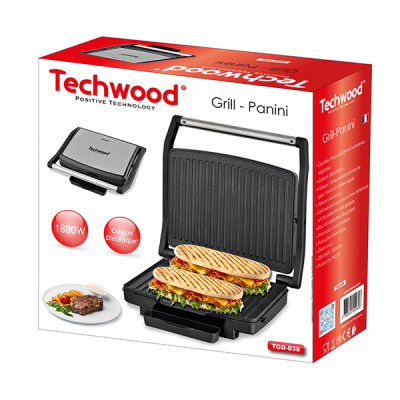 Grill électrique Techwood TGD-038 Tunisie