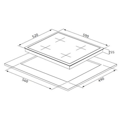 Table de cuisson Silverline CS5343B01.FFD Tunisie