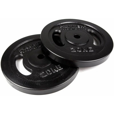 Paire De Disque De Musculation 2x20 Kg HAMMER -Noir (4655)